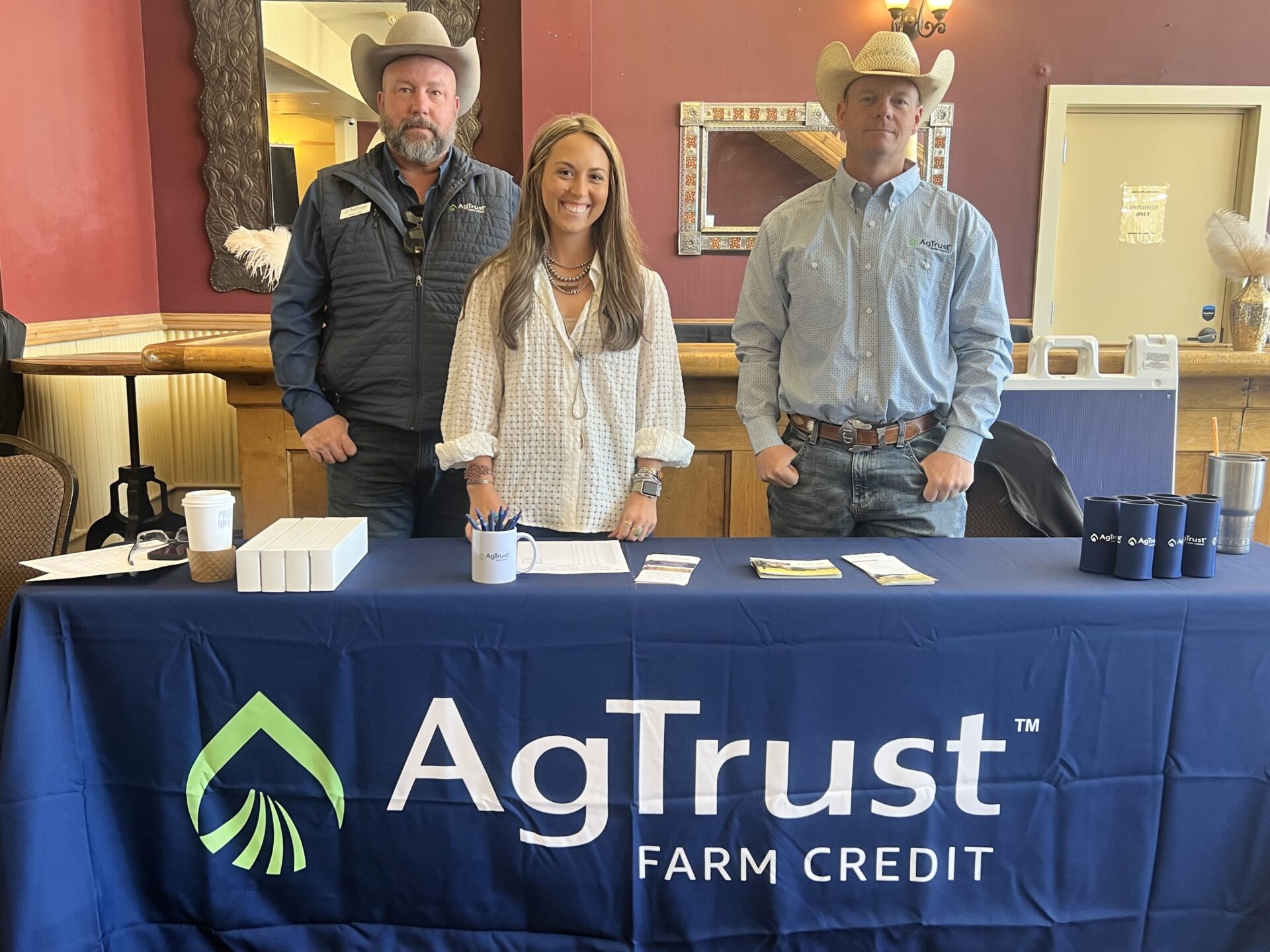 AgTrust Farm Credit Clovis and Roswell loan officers JD McEwen and Marissa Diles, Shane Hall SVP of Commercial Credit