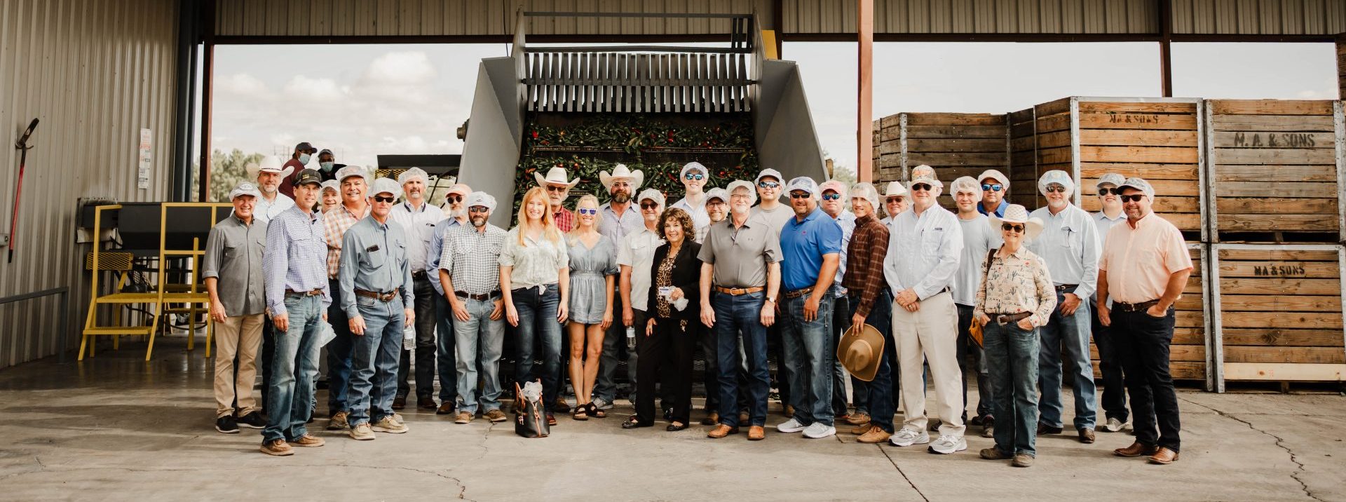 AgTrust Farm Credit Board of Directors and Executive Team at a chile processing plant in New Mexico