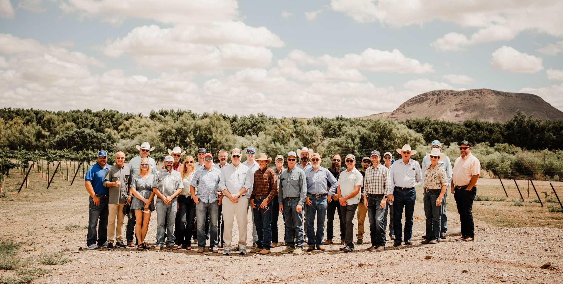 AgTrust Farm Credit Board of Directors and Executive Team at a vineyard in New Mexico