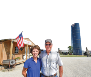Texas dairy farmers Tommy and Michelle Neu