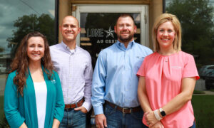 Hillsboro Credit Office team Amanda Little, Spencer Herbert, Aaron Nors, Anne Girard