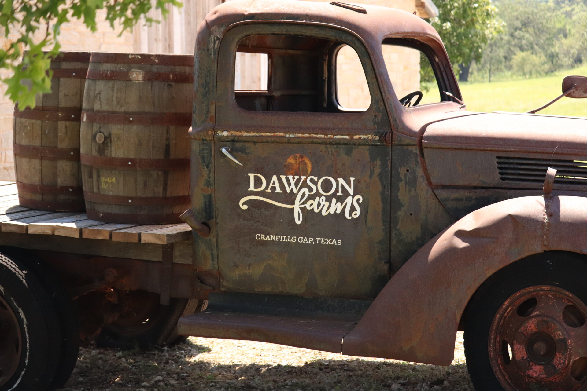 Dawson Farms truck in Cranfills Gap