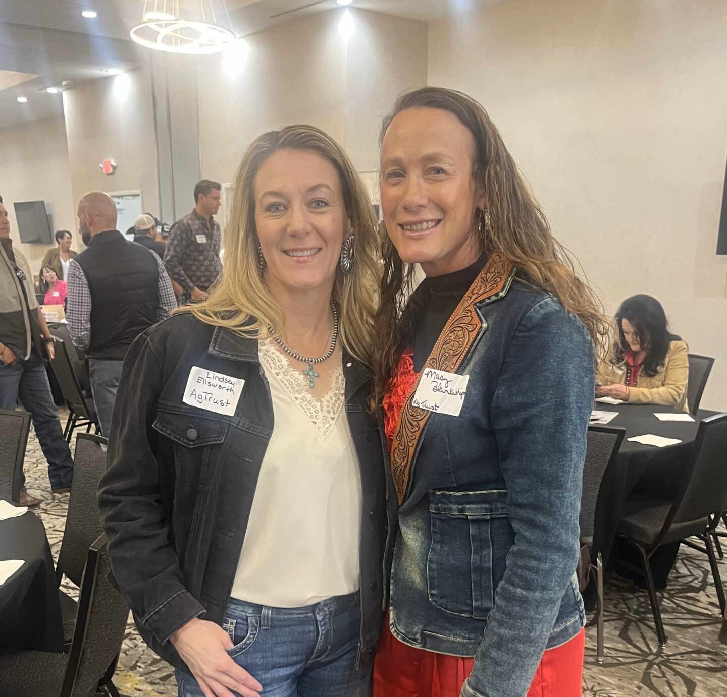 Lindsey Ellsworth and Macy Blankenship at Texas Alliance of Land Brokers Luncheon