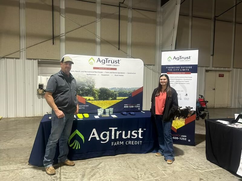 Kregg Slakey and Chelsea Duren at the Fannin County Farm and Ranch Show in February 2024