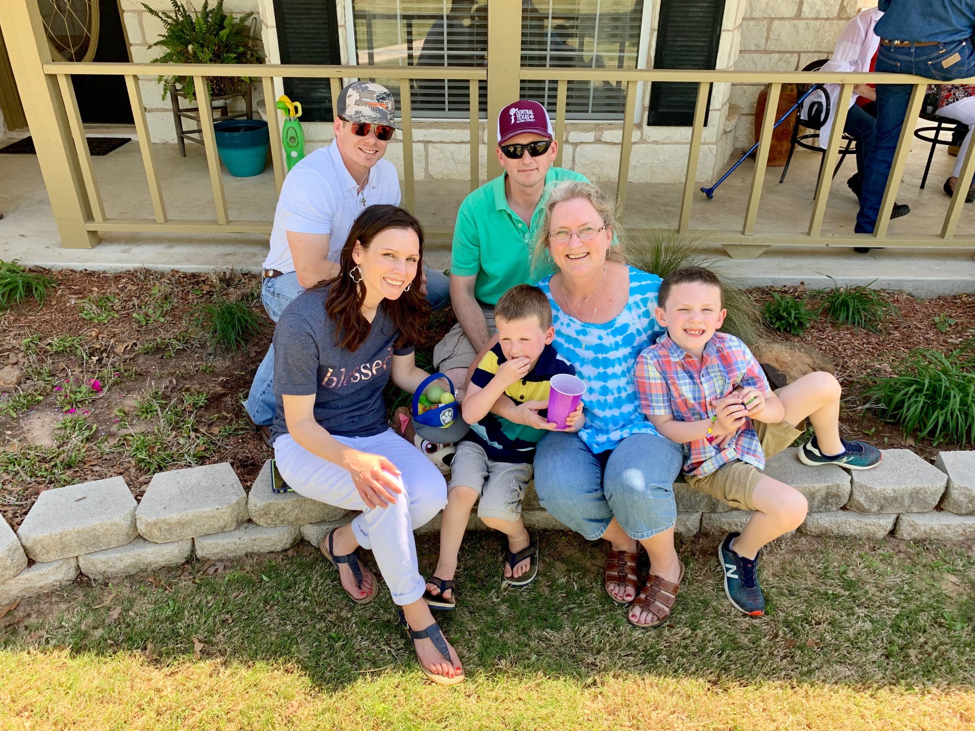 AgTrust Farm Credit's Director of Loan Accounting and Operations, Janet Mathis and her son who is a Sr. Loan Officer at AgTrust Farm Credit Walker Dailey with their family.