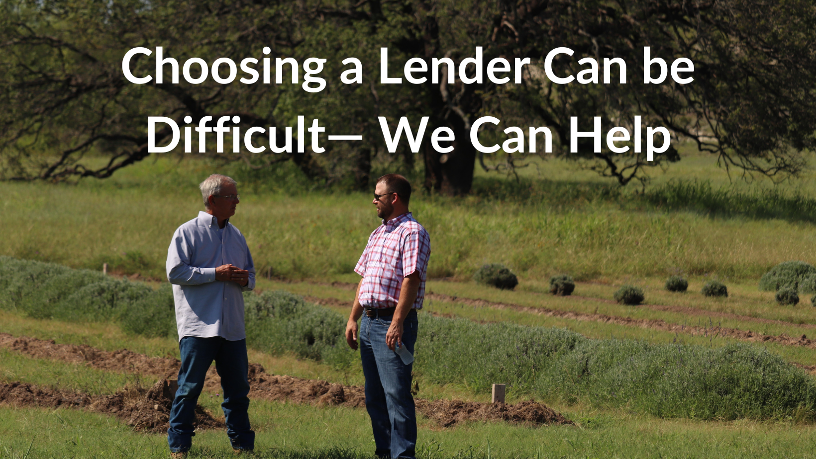 Choosing a Lender Can be Difficult— We Can Help